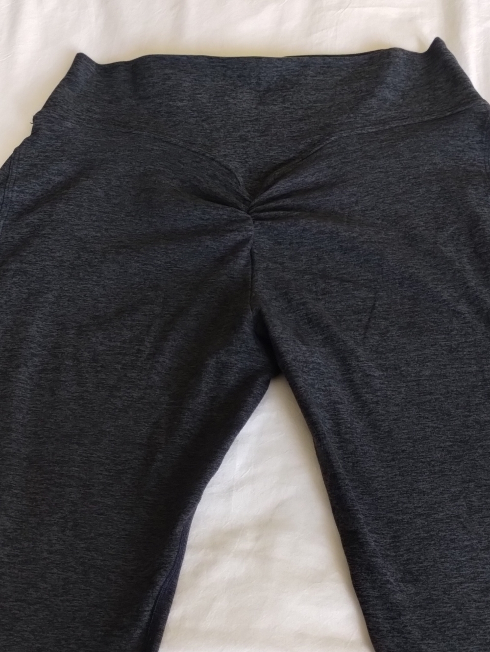 Bombshell Toned 7/8 High-Waist Sculpting Leggings with Pockets - Charcoal Gray L - Picture 10 of 16